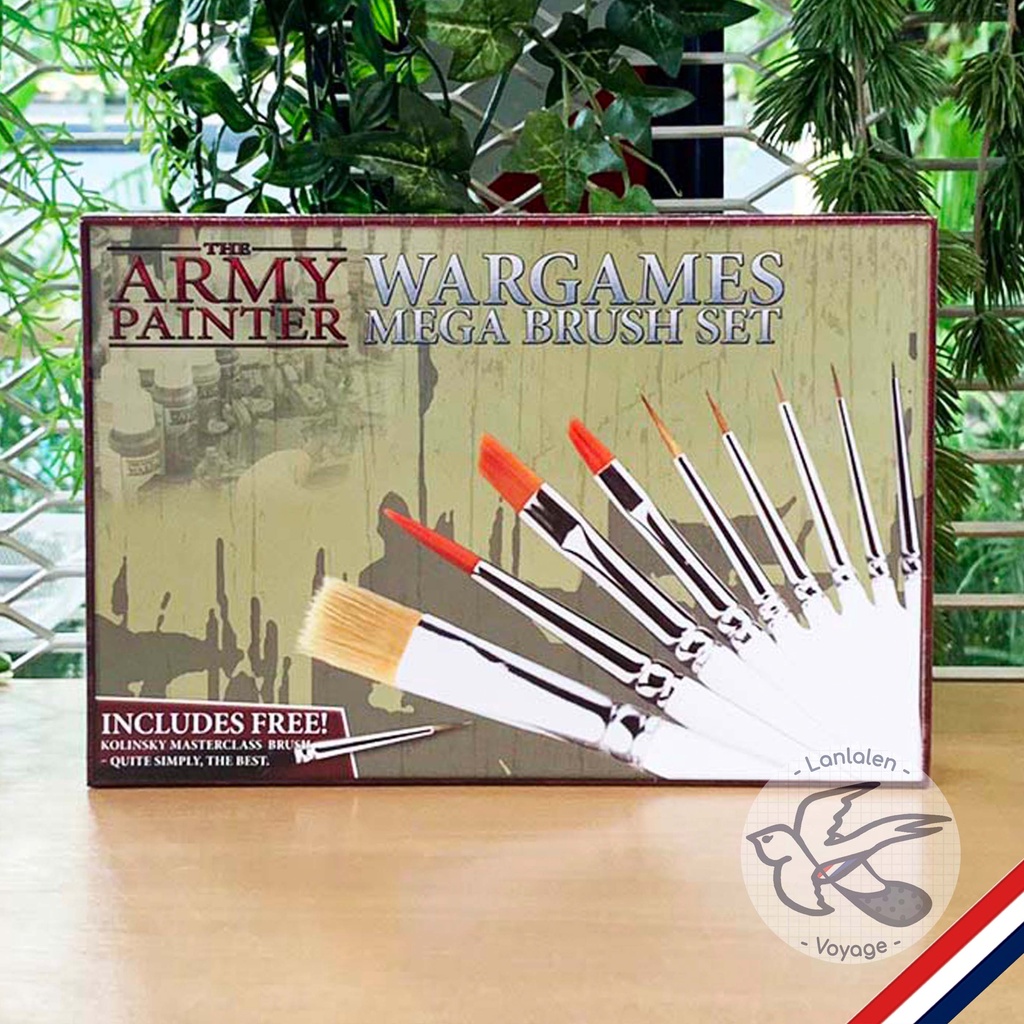 The Army Painter Wargames Mega Brush Set [Accessories for Boardgame] Shopee Thailand