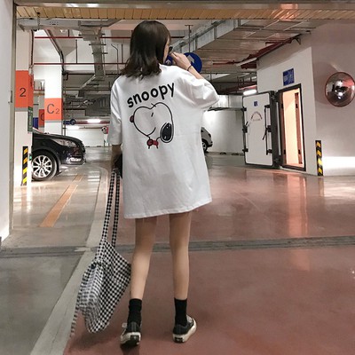 ใหม่-เสื้อยืดแฟชั่นผู้หญิงเนื้อผ้าดีใส่สบายคอกลมแขนสั้นแนวหวานสดสวยน่ารักผู้หญิงแฟชั่นใหม่