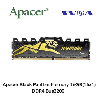 RAM (แรม) DDR4 BUS3200 16GB (16GBx1) Apacer Black Panther Memory ของใหม่ประกันLT