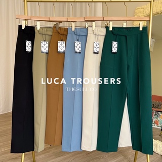 สินค้า Luca Trousers ลด20%โค้ดOCTMM20 กางเกงขากระบอกเล็ก เก็บหุ่นตั้งแต่ XS-3XL งานตัด THESUNCO