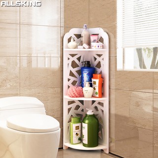 Allsking ชั้นวางของ ชั้นวางในห้องน้ำ