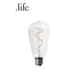 Humble หลอดไฟ รุ่น ST64 Swirl Bulb Clear by dotlife