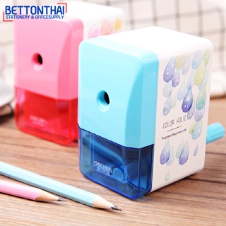 Deli 0736 Pencil Sharpener (Semi Auto) กบเหลาดินสอกึ่งอัตโนมัติ รับประกันสินค้า 1 เดือน เครื่องเหลาดินสอ ที่เหลาดินสอ กบ