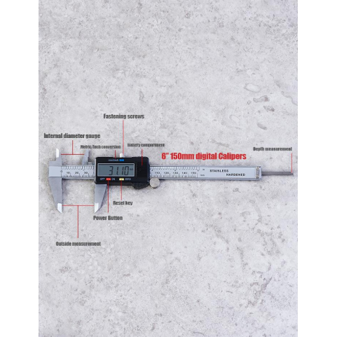 เวอร์เนียดิจิตอล-ตัวเครื่องโลหะ-เครื่องมือวัดเวอเนียร์-digital-vernier-caliper