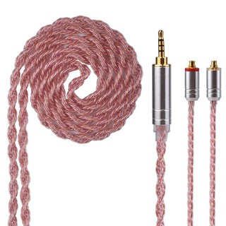Yinyoo 6 Core Pink Copper Cable 2.5/3.5/4.4mm Balanced Cable With MMCX/2pin Connector For HQ6 QT2 ZS10 ZST ZSR ZSA PRO