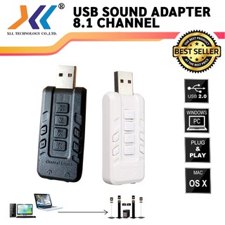 USB Sound Adapter 8.1 Channel (คละสี)Sound010