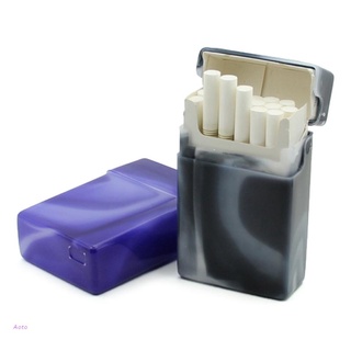 Aoto กล่องเก็บบุหรี่ ยาสูบ พลาสติก แบบพกพา ป้องกันความชื้น