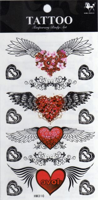 tattoo-ลาย-หัวใจ-heart-valentines-day-แท็ททู-สติกเกอร์-gf517