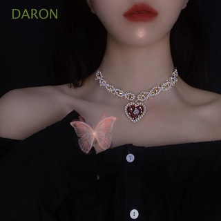 Daron สร้อยคอโชคเกอร์ถักหลากสีสันประดับไข่มุกสําหรับผู้หญิง