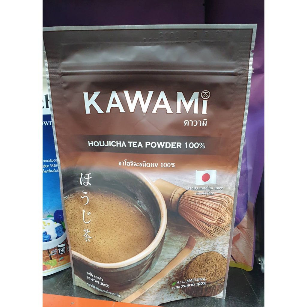 kawami-คาวามิ-ชาโฮจิฉะ-ชนิดผง-100-houjicha-ชาญี่ปุ่น-นำเข้าจากญี่ปุ่น-ถุง-100g