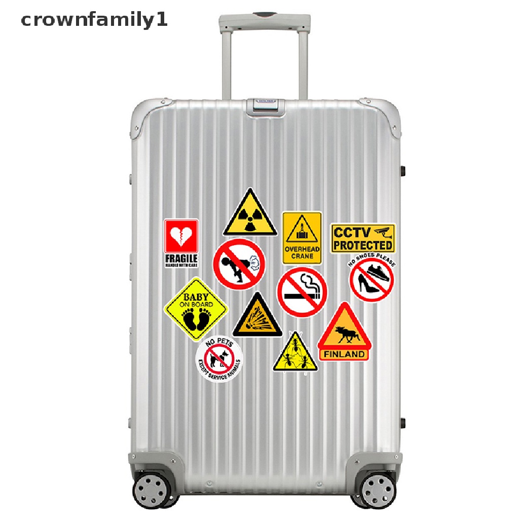 crownfamily1-สติกเกอร์เตือน-กันน้ํา-สําหรับติดตกแต่งคอมพิวเตอร์-โทรศัพท์มือถือ