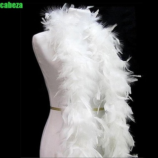 Cabeza ริบบิ้นขนนก สีขาว ยาว 2 เมตร สําหรับตกแต่งปาร์ตี้คริสต์มาส งานแต่งงาน ผ้าพันคอ ผ้าคลุมไหล่ ขนไก่งวง 1 3 5 ชิ้น