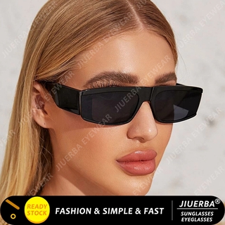 สินค้า (JIUERBA)COD แว่นกันแดด Cat Eye สไตล์ย้อนยุคตะวันตกสำหรับผู้หญิงแว่นตาป้องกัน UV400