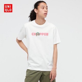 Uniqlo เสื้อยืดลําลองสําหรับผู้ชาย / ผู้หญิงแขนสั้นพิมพ์ลาย Anime Onepiece 440674 เสื้อคู่ ผ้านำเข้า พร้อม