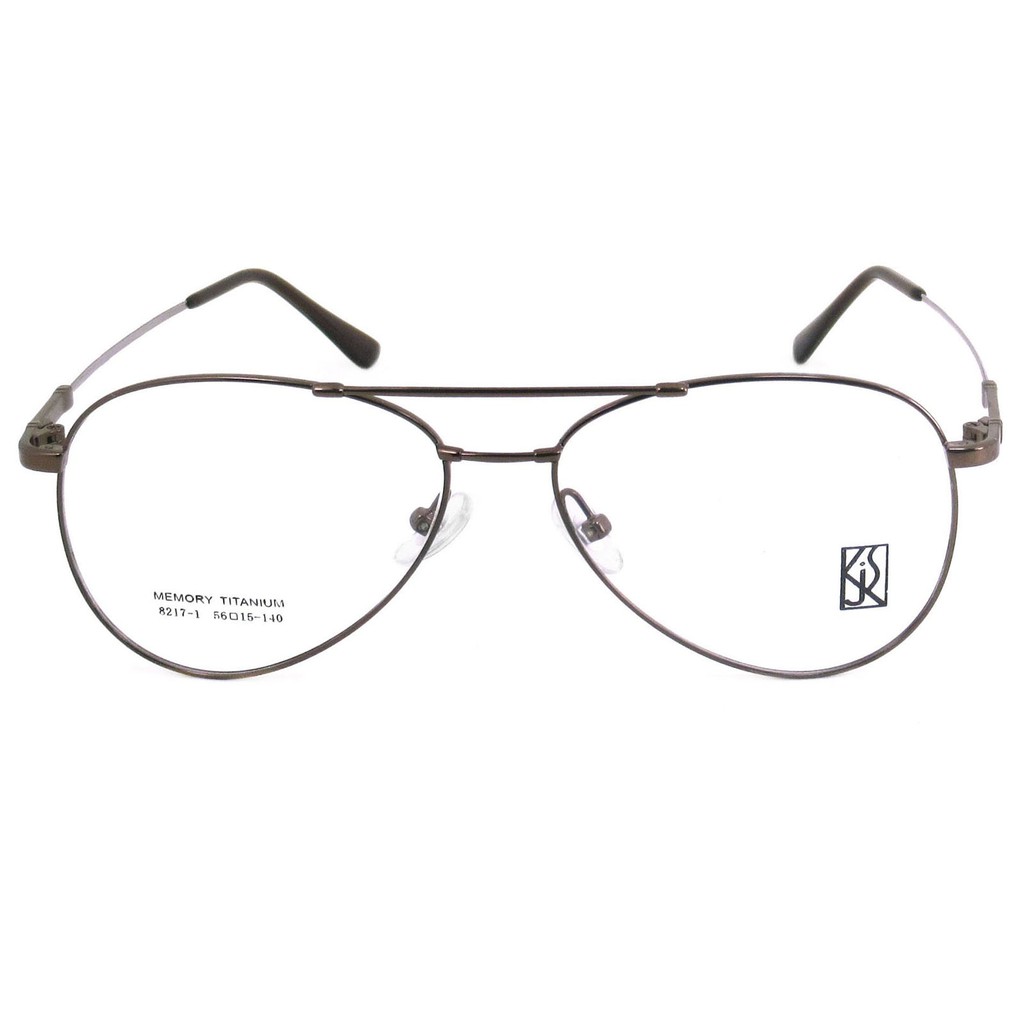 titanium-100-แว่นตา-รุ่น-82171-สีน้ำตาล-กรอบเต็ม-ขาข้อต่อ-วัสดุ-ไทเทเนียม-กรอบแว่นตา-eyeglasses