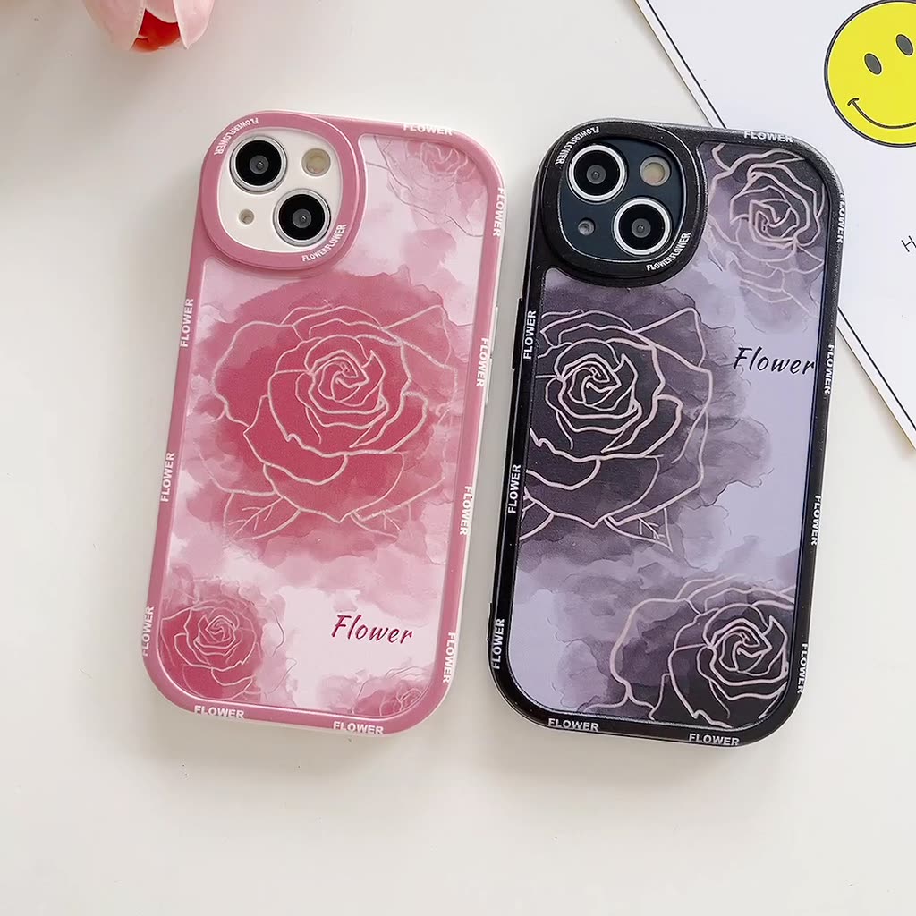 เคสไอโฟน11-เคสไอโฟน13-เคสไอโฟน14-เข้ากันได้สำหรับ-เคสไอโฟน-เคสไอโฟน11-สำหรับ-iphone-14-pro-max-กุหลาบคู่ฤดูร้อน-สําหรับ-iphone-13-pro-max-iphone-12-pro-max-11-7plus-8plus-6plus-xr-xs-เคส-iphone