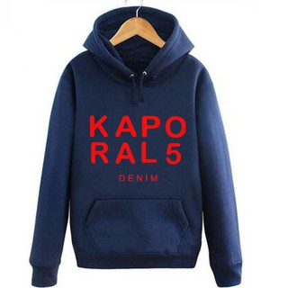 Alimoo มีไซส์ใหญ่ ผู้ชาย &amp; ผู้หญิง Hoodies เสื้อกันหนาวผ้าฝ้ายเสื้อคู่รัก Kapo RAL 5 DENIM XXS-4XL