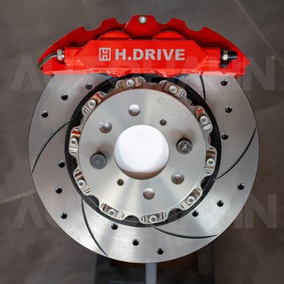 H-Drive Brake kit ชุดเบรคหน้า caliper 4 pots จาน 286mm ตรงรุ่น Honda Jazz GE GK City Brio Freed City Turbo GN1 GN7