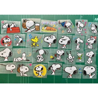 ตัวรีดการ์ตูน Snoopy , สนุปปี้ , น้องหมาน่ารัก , PARTIES  รีดง่ายแผ่นฟิมล์รีดร้อนติดเสื้อ 🐻‍❄️