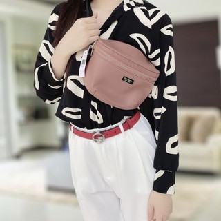 🎀 (สด-ผ่อน) คาดอก คาดเอว Kate Spade ผ้า nylon สีชมพู WKRU5959 Kate Spade Dawn Belt Bag Fanny Pack Nylon Sparow