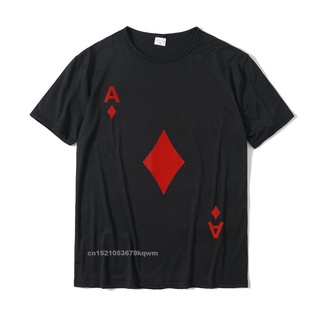 เสื้อยืดโอเวอร์ไซส์เสื้อยืด พิมพ์ลายอนิเมะตลก Blackjack Cards Poker สําหรับผู้ชายS-3XL