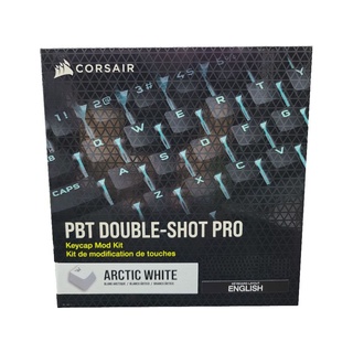 Corsair CH-9911040-NA PBT Double-shot Pro Keycap Mod Kit (US Layout) - White