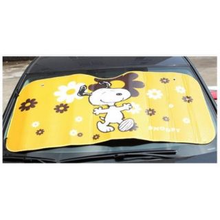 อุปกรณ์ แต่งรถ ม่านบังแดด ด้านหน้า บังแดดหน้า มีฟรอยกัน UV ลาย สนู๊ปปี้ SNoopy (อันใหญ่) ขนาด 130*70cm