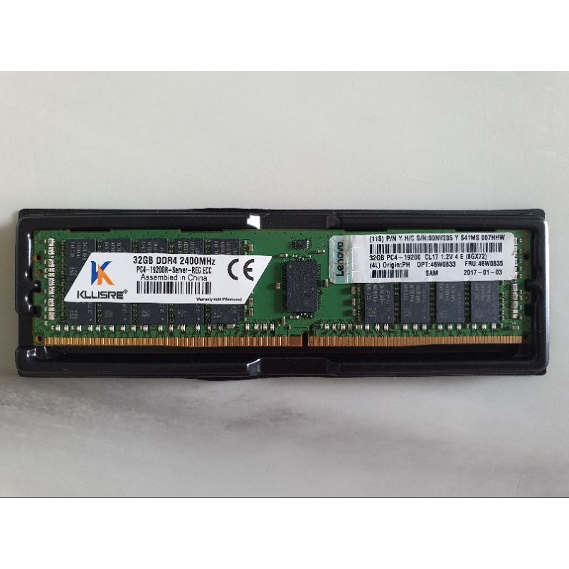แรม KLLISRE 32GB DDR4 ECC SERVER REG RAM MEMORY RDIMM REGISTERED