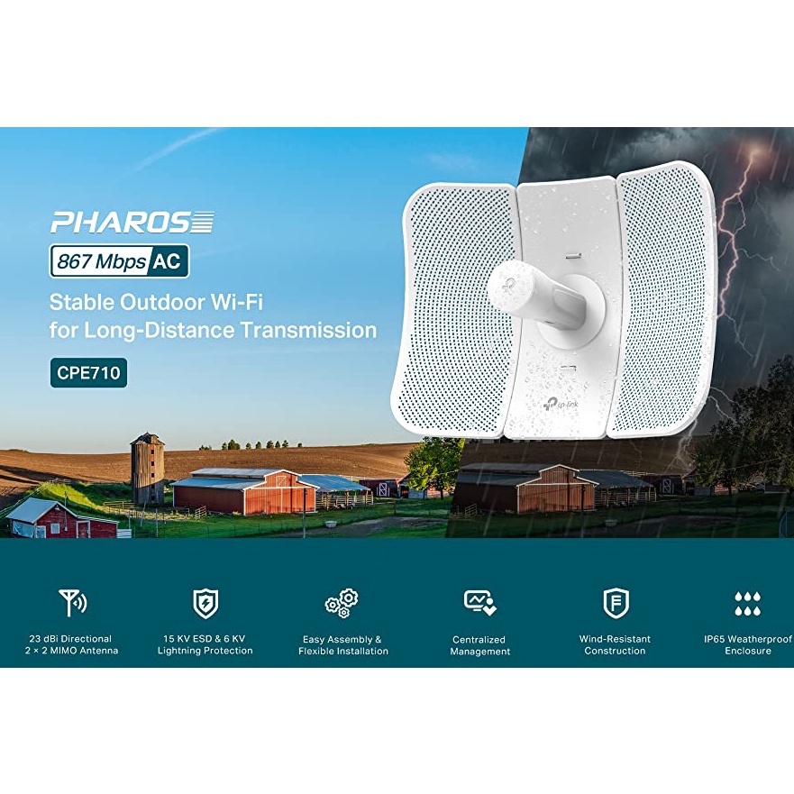 TP-LINK (CPE710) 5GHz AC 867Mbps 23dBi Outdoor Access Point กำลัง
