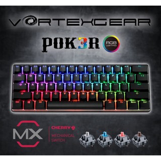 Vortexgear Poker RGB (Cherry MX Brown Switch) Mechanical Keyboard  ไม่มีประกัน