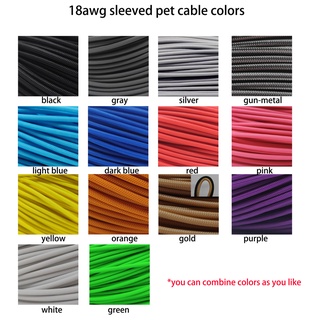 ภาพขนาดย่อของภาพหน้าปกสินค้าrainbow color sleeved cables psu extension cables motherboard gpu extension 30cm จากร้าน z64513718.th บน Shopee ภาพที่ 8