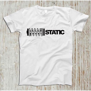 เสื้อยืดผ้าฝ้าย พิมพ์ลาย Static Motorsport สําหรับผู้ชาย NB321GRE14460