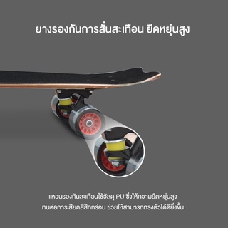 ภาพขนาดย่อของภาพหน้าปกสินค้าสเก็ตบอร์ด Skateboards ขนาด 72 * 20 * 12ซม ล้อ 6045 สีดำ (*พร้อมส่ง*) จากร้าน skatetown.th บน Shopee