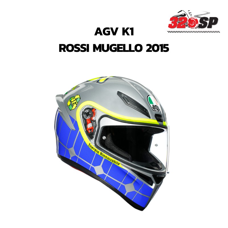 แถมฟรี-แผ่นกันฝ้า-pinlock-ตรงรุ่น-หมวกกันน็อค-agv-k1-16-rossi-mugello-2015ส่งฟรี