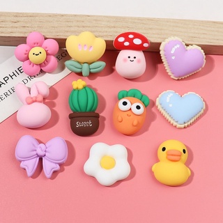 ภาพหน้าปกสินค้าCute Bunny Bowknot Jibbits for Croc Cactus Cake Jibitz Charm Pins Ice Cream Shoe Charms Flower Jibits Crocks DIY Shoes Accessories Decoration for Women ที่เกี่ยวข้อง