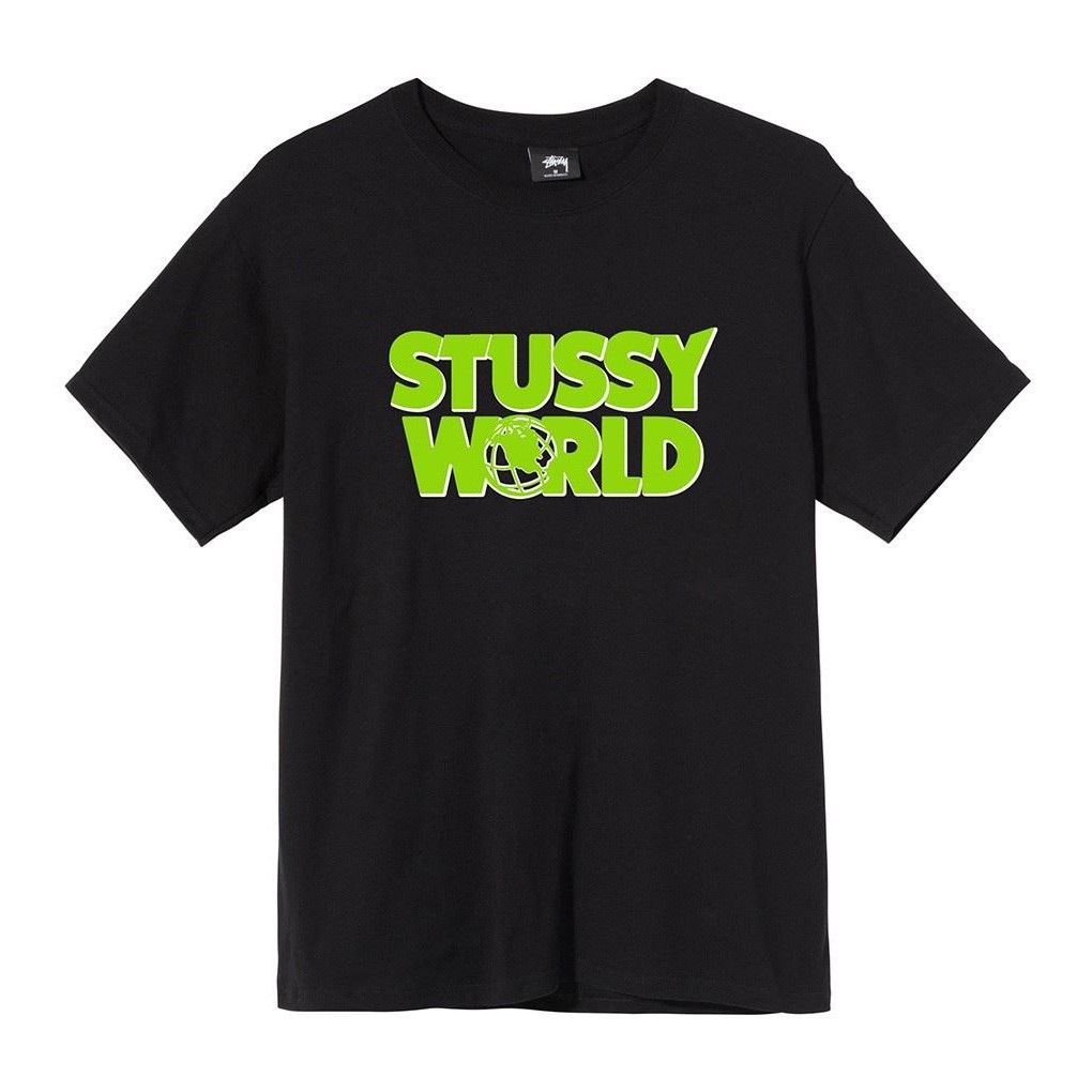 Slum Ltd Stussy World Tee Black Shopee Thailand