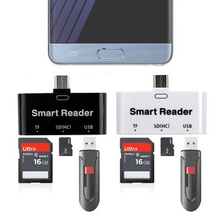 สินค้า 【qkh666】Bestseller Lightweight-Usb3.1-Type-C-Card-Reader-Adapter-Sd-Tf-For-Macbook-Phone-Tablet