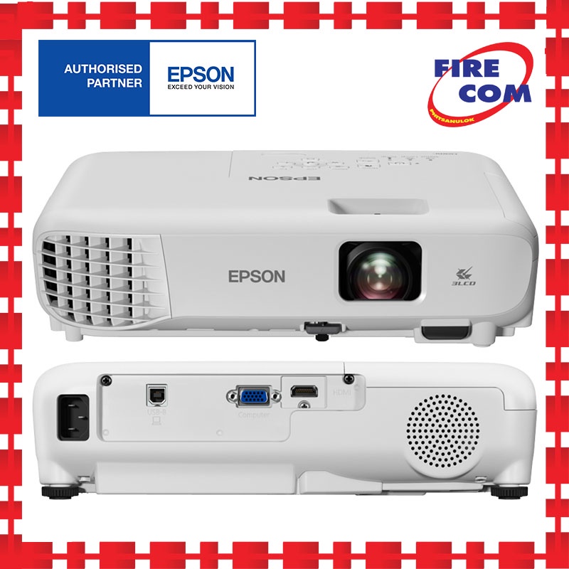 โปรเจคเตอร์-projector-epson-eb-e01-multimedia-3lcd-hdmi-สามารถออกใบกำกับภาษีได้