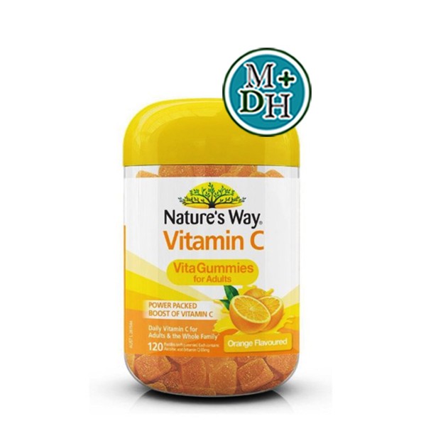 ภาพสินค้าNature's Way Vitamin C Vita Gummies เนเจอร์สเวย์ วิตามินซี เยลลี่ วิตามิน สำหรับผู้ใหญ่ รสส้ม ขนาด 120 เม็ด 17793 จากร้าน medicalhub115 บน Shopee ภาพที่ 1
