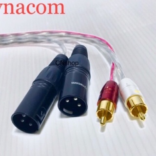 ่่J-2049 RCA 2C (YF) + PLUG XLR 2C สายDynacom ชีนคู่สเตอร์ 4mm.