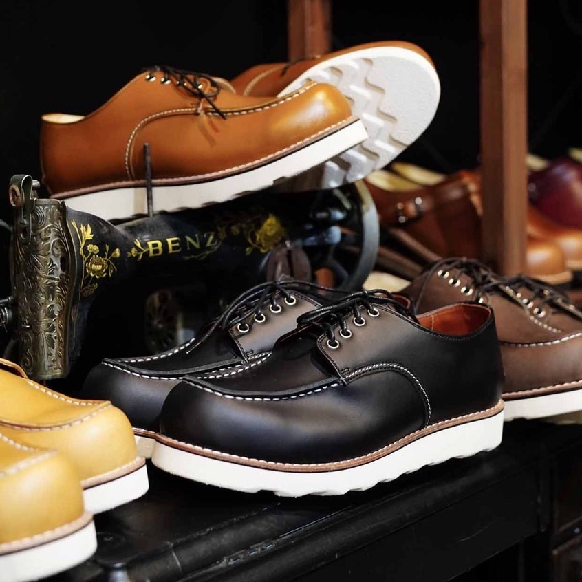 รูปภาพสินค้าแรกของรองเท้าหนังแท้ (มี5สี) รุ่น CAPTAIN MOC TOE ฟรีเชือกรองเท้าสีดำและสีมัสตาร์ด