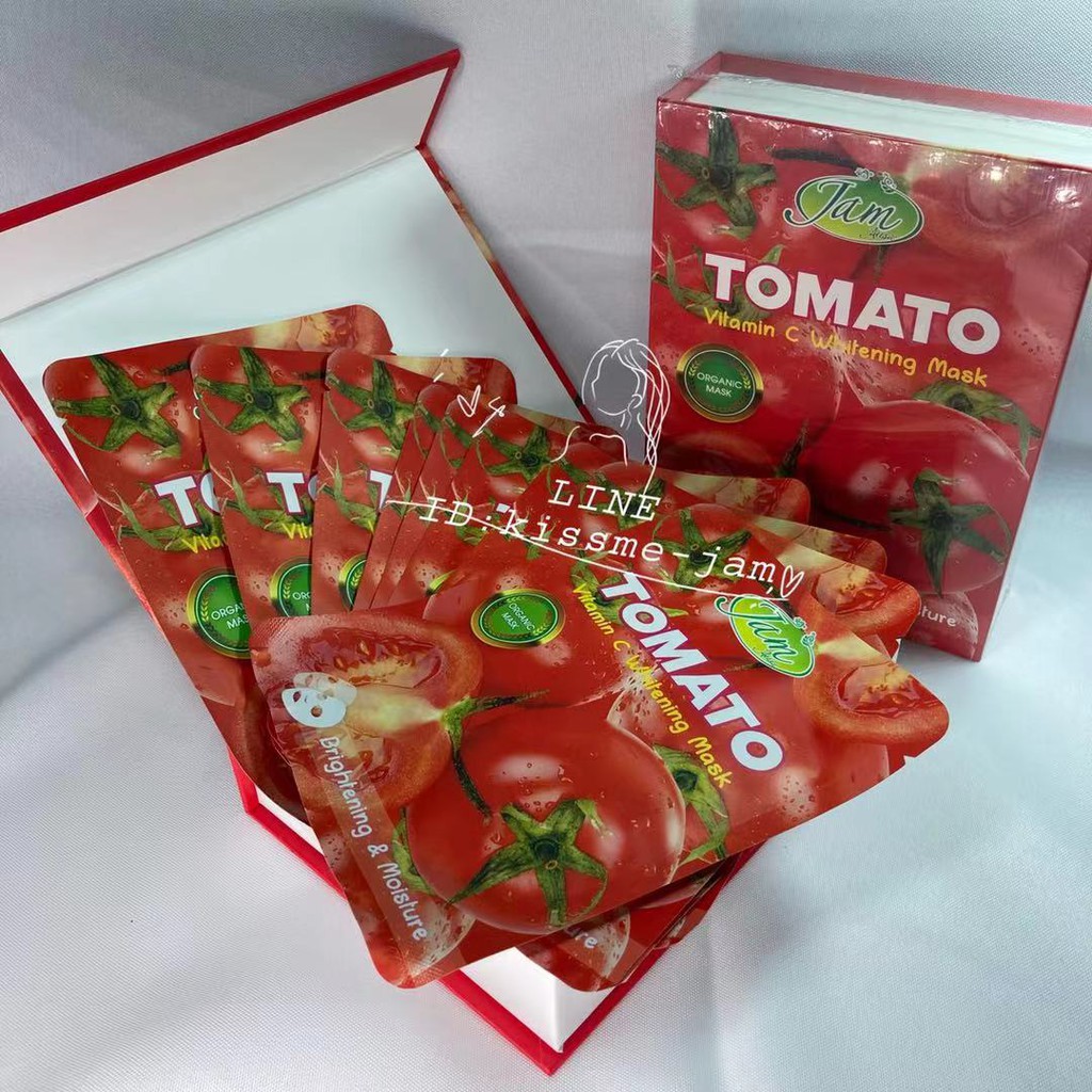 พร้อมส่ง-jam-tomato-vitamin-c-whitening-mas-ผลิตภัณฑ์พอกผิวหน้า