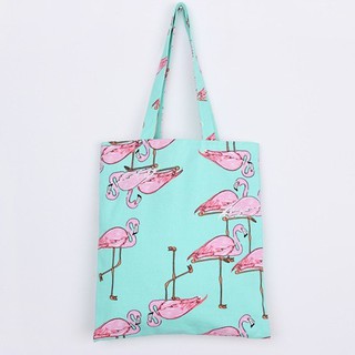 กระเป๋าผ้าลายฟลามิงโก้ พร้อมส่ง!!!