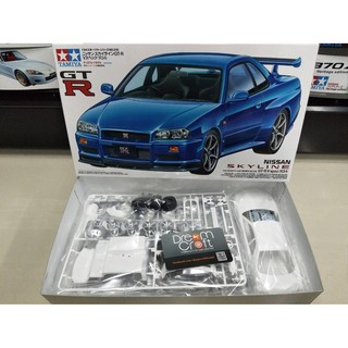 TAMIYA 1/24 Nissan Skyline GT-R V-spec R34 (โมเดลรถยนต์ Model DreamCraft)