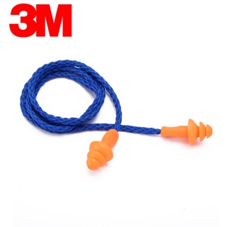 สินค้า 3M 1270  ปลั๊กอุดหูมีสายสีน้ำเงิน (สายเชือก) / สีส้ม (สายพีวีซี)