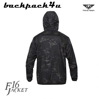 f16 new jacket ใส่ในกิจกรรมกลางแจ้ง ขี่รถเดินป่าทำงาน ต่างๆได้ผ้าไนล่อนโพล ไม่ร้อน น้ำหนักเบา สีพรางดำ สวยแนวทหาร