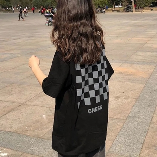 ผ้าฝ้ายแขนสั้นTเสื้อนักเรียนหญิงฤดูร้อนเวอร์ชั่นเกาหลีใหม่ของเสื้อแขนสั้นสีดำหลวม UND3
