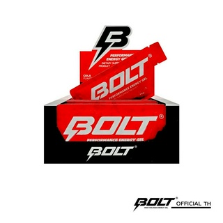 Bolt Energy Gel COLA (1 box of 24 envelopes) NET WT. 40g . เจลให้พลังงานโบลท์ รสโคล่า (ชุด 1 กล่อง 24 ซอง) ขนา
