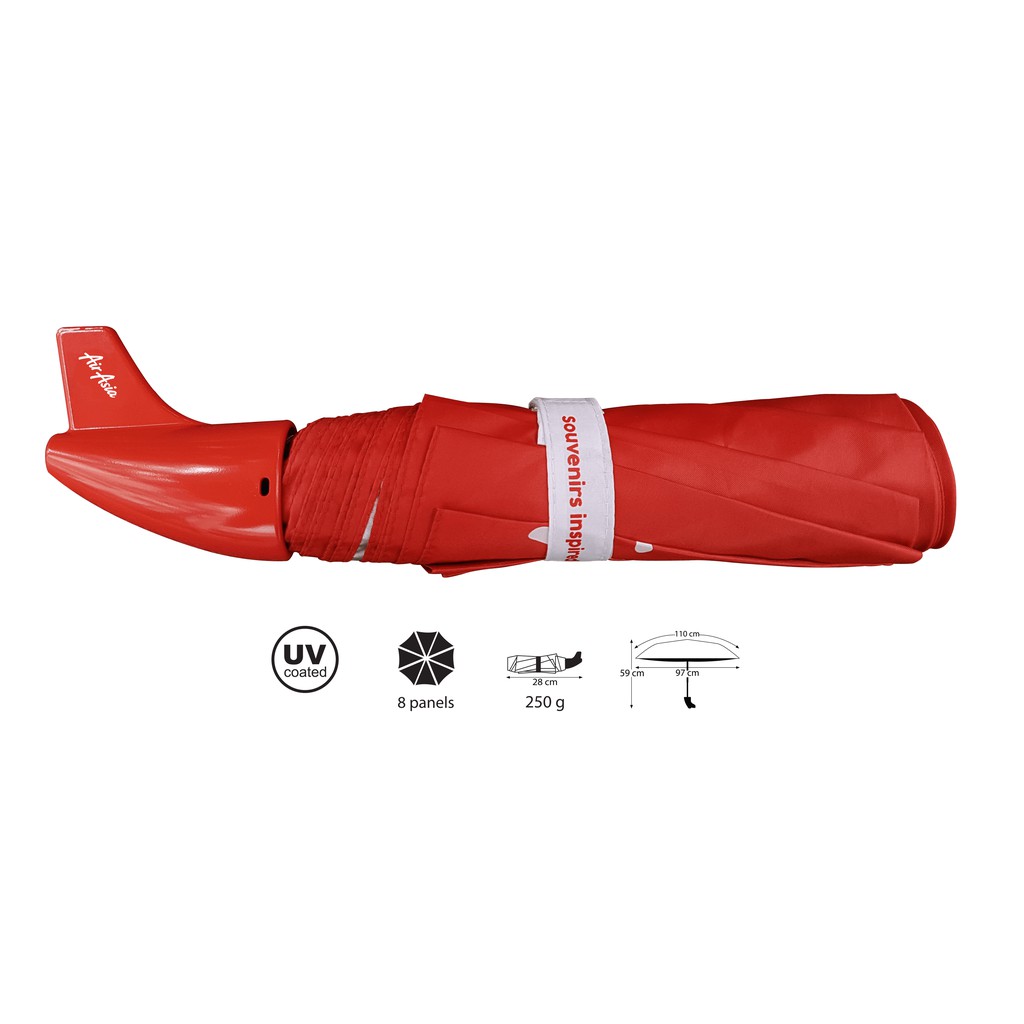 airasia-foldable-umbrella-ร่มพับสามตอน