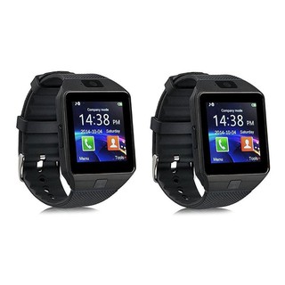 ﻿สมาร์ทวอทช์ นาฬิกาโทรศัพท์ถ่ายรูปได้ SMART WATCH รุ่น DZ09 (สีดำ) - 2 อัน